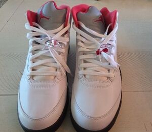 Jordan Air 4 Retro White and Bright Crimson